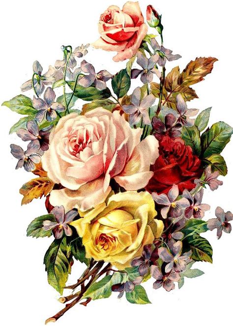 Vintage Flowers Printable
